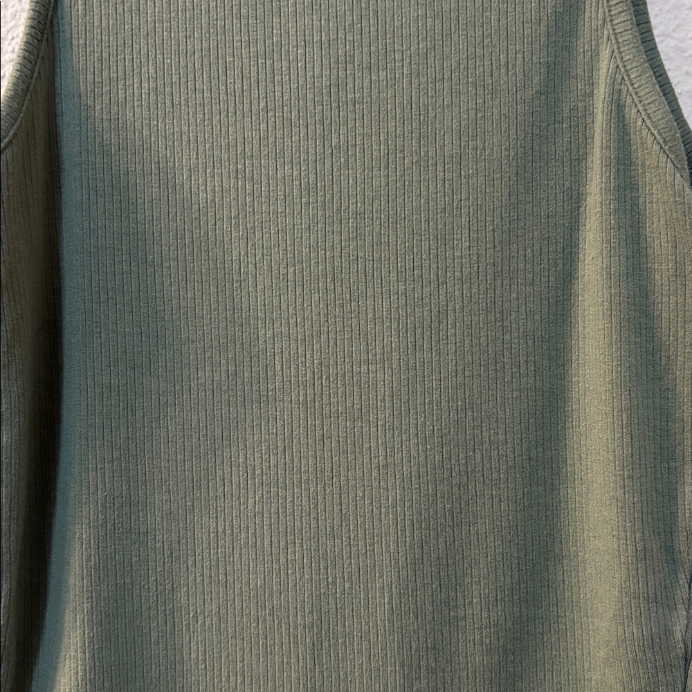 SHEIN Olive Ribbed Tank Top - Picture 2 of 5